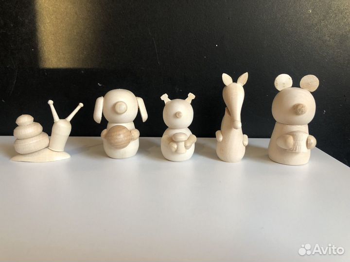 Деревянные фигурки игрушки животные