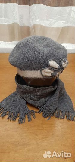 Комплект шапка и шарф женский