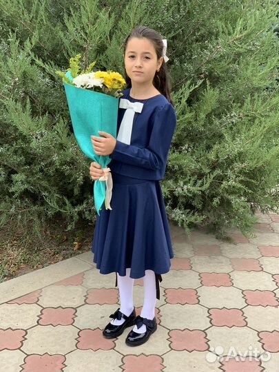 Школьная форма для девочки 134 темно синяя
