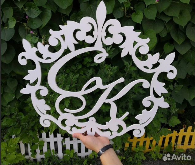 Монограмма на свадьбу (свадебный герб)