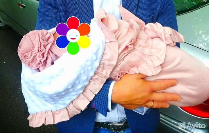 Конверт на выписку для девочки весна