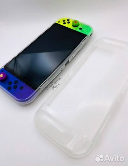 Прозрачный силиконовый чехол nintendo switch oled