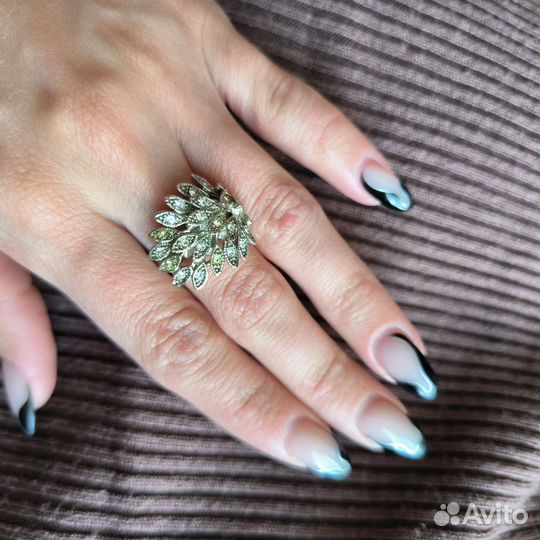 Комплект серьги и кольцо