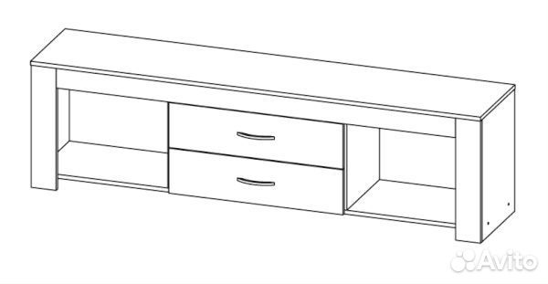 Тумба под тв Модульная система Квадро-32(астрид)