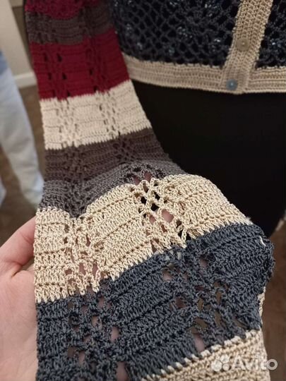 Ажурный кроп топ, s, новый