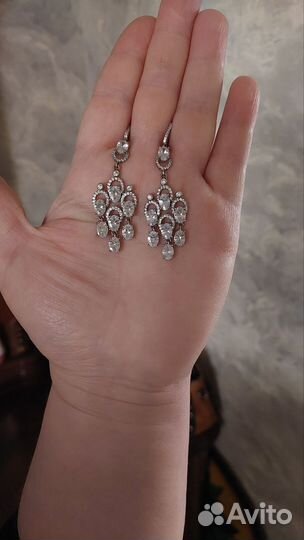 Серьги серебро