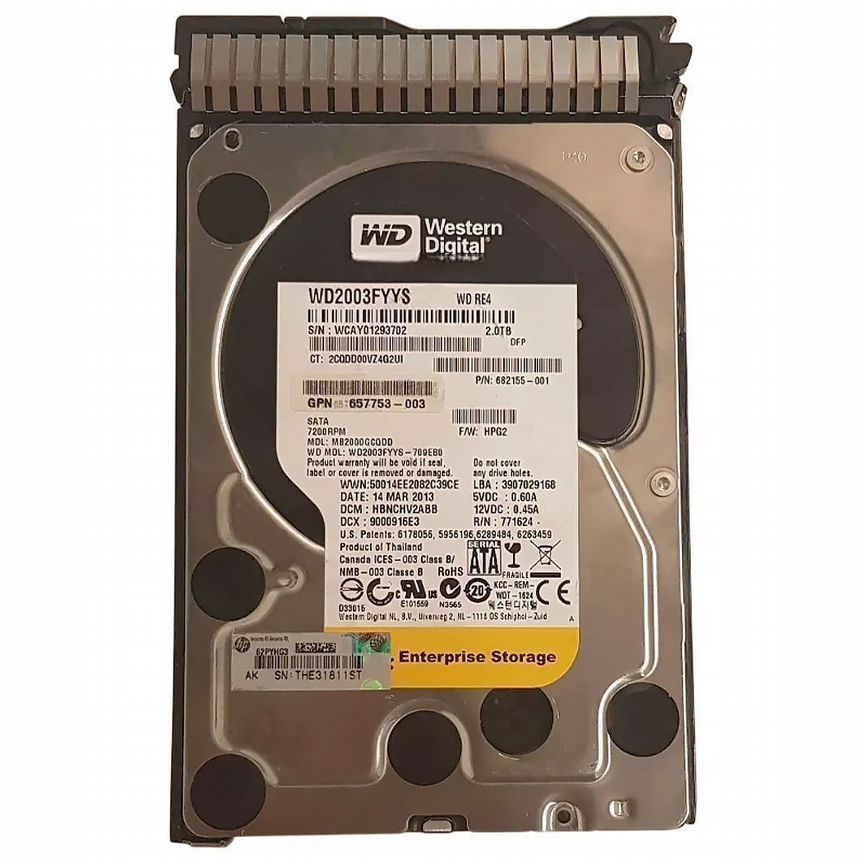 [MB2000GCQDD] Жесткий Диск Hp 2tb Sata3 3,5" Hdd Mb2000gcqdd