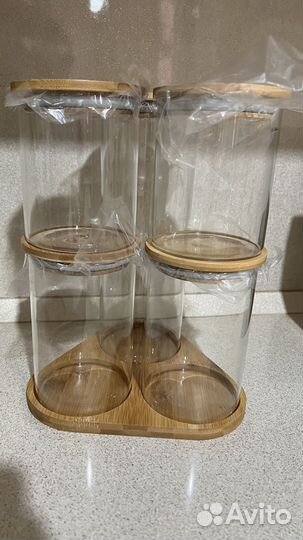 Банка для сыпучих стекло