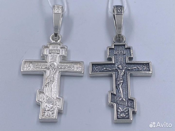 Серебряный крест Да воскреснет Бог, 1630ч