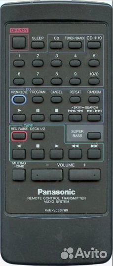 Пульт аналог Technics RAK-SC307WM