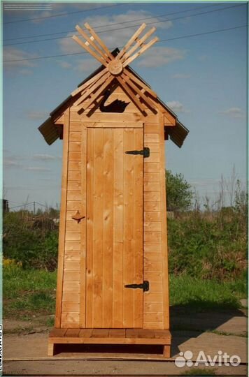 Дачный туалет с лебедем элч 127