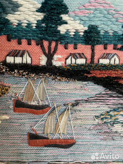 Пано из натурального джута