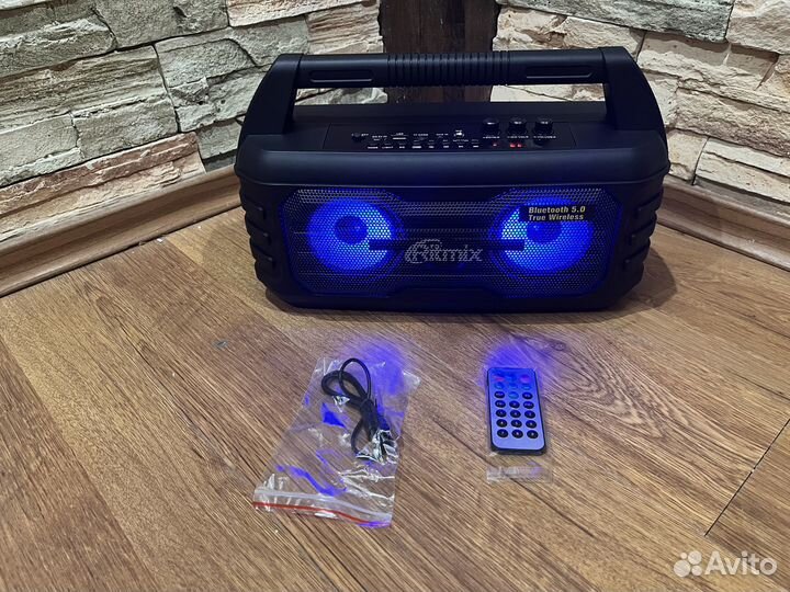 Колонка порт. Ritmix SP-610B черный 20W 2.0 BT/3.5