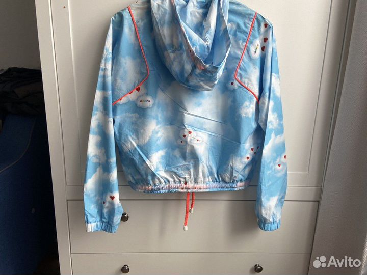 Новая женская ветровка худи с капюшоном 42 xs s