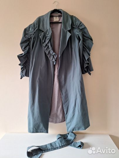 Тренч изумрудный от Permanentno