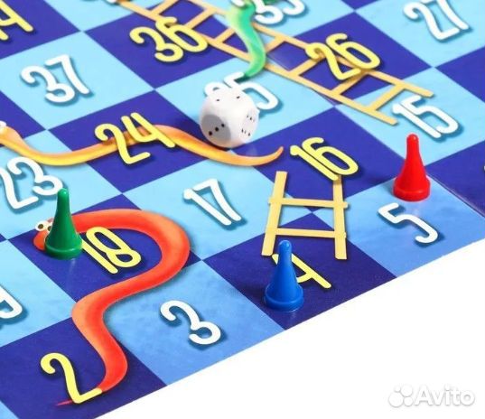 Настольная игра «Вверх по лесенке»