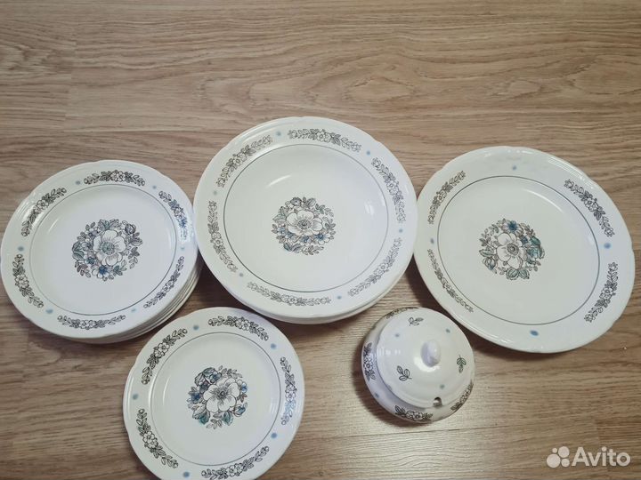 Остатки столового сервиза Конаково зик 60-е гг