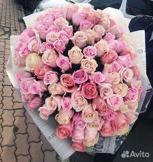 Цветы розы букет