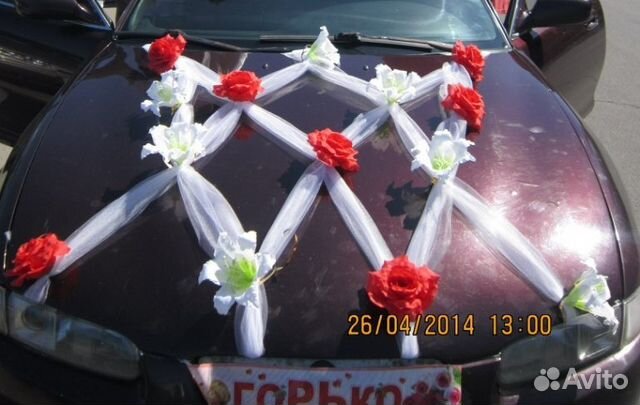 Свадебные украшения на авто