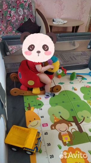 Божья коровка,каталка-качалка 2в1