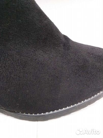 Сапоги зимние из натуральной замши