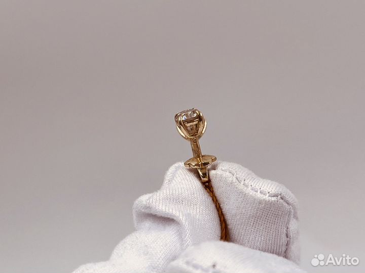 Золотые Серьги 585 пробы с бриллиантами. Рассрочка