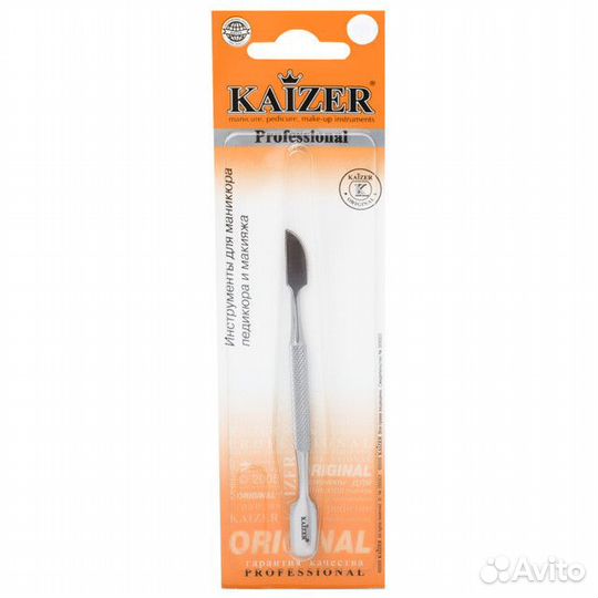 Шабер маникюрный kaizer двухсторонний матовый 10см