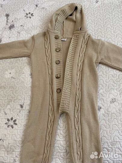 Комбинезон детский вязаный 80