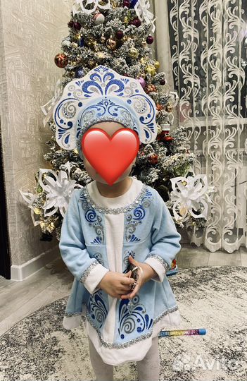 Костюм снегурочки детский 80-86