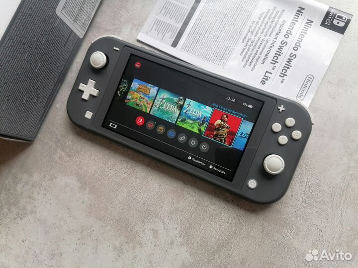 Nintendo Switch Lite 160gb+999игр Прошита