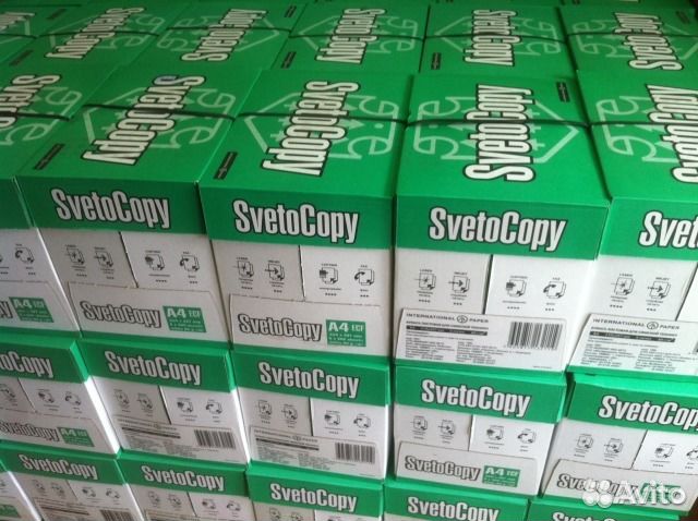 Бумага офисная Светокопи А4