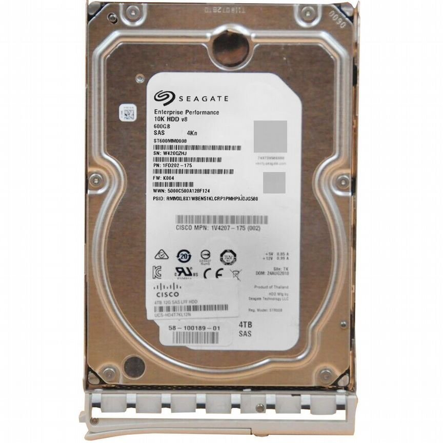 [UCS-HD4T7KL12N] Жесткий Диск Cisco 4tb Sas 3,5 Ucs-Hd4t7kl12n