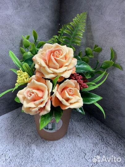 Мыло ручной работы «Букеты из мыла»