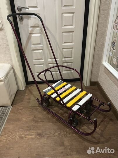 Санки на колесах nika