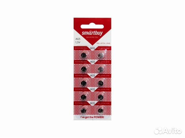 Батарейка Smartbuy AG5 (LR48) 1 шт