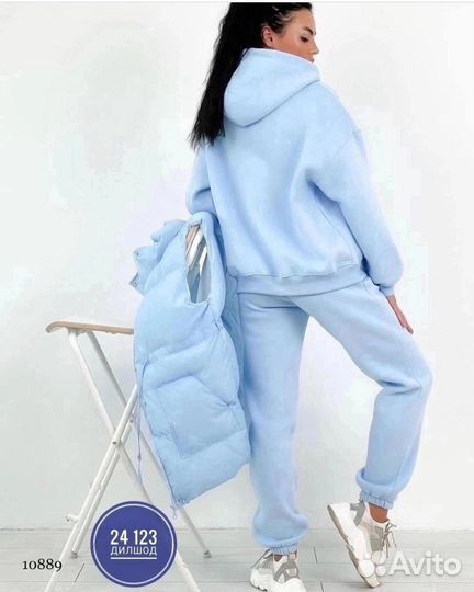 Спортивный костюм женский теплый новый