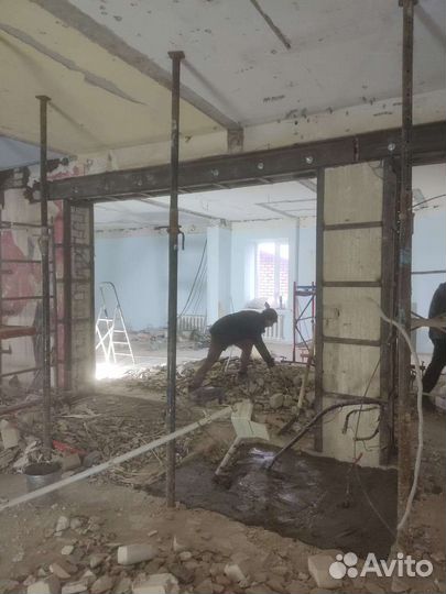 Проёмы в несущих стенах. Алмазная резка. Переплан