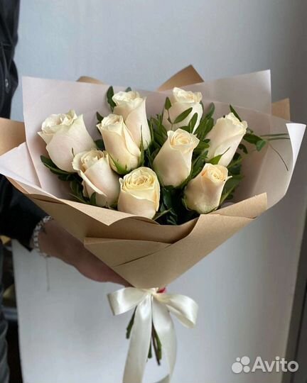 Цветы розы букет