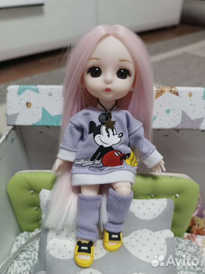 Кукла с кроваткой подарок бокс малышка