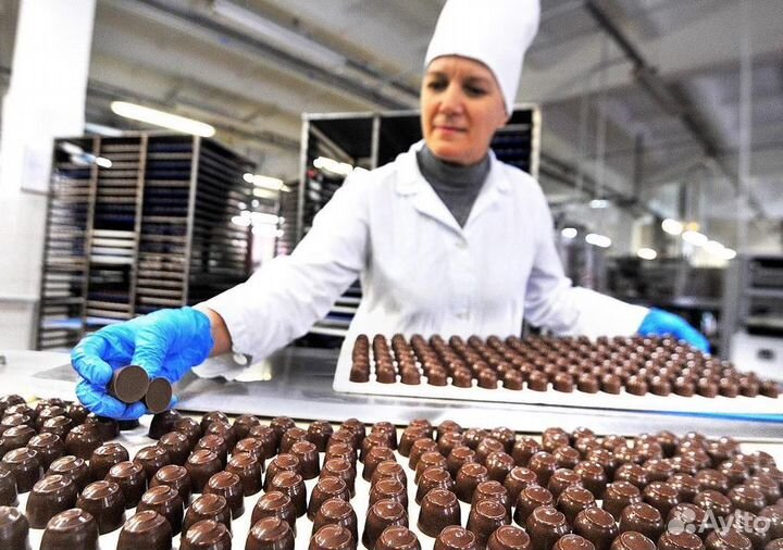 Оператор на упаковку конфет, простая работа, жилье