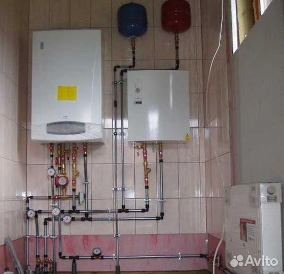 Монтаж Котла Систем отопления Водоснабжения