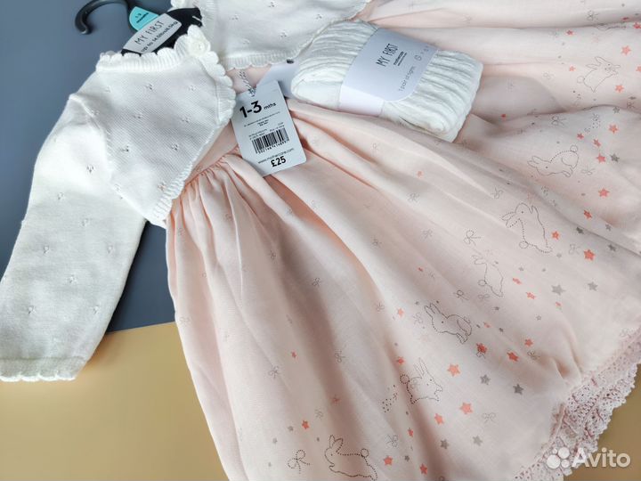 Новое платье для девочки 62 Mothercare