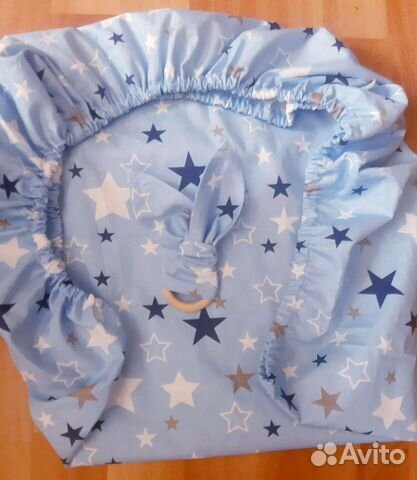 Простынь на резинке для люльки