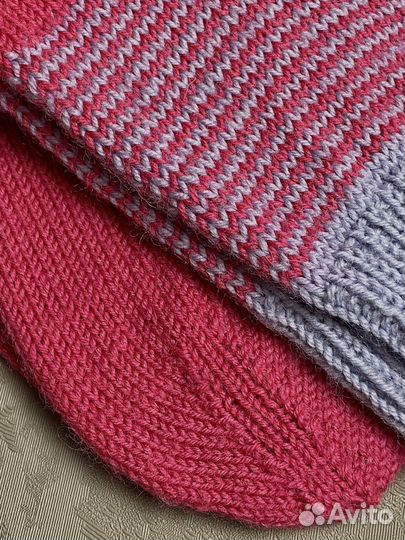 Носки вязаные ручной работы шерсть