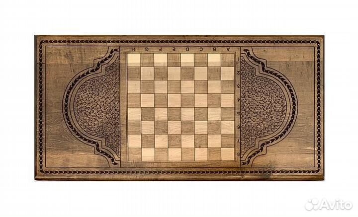 Нарды и шашки резные Волшебный Майрамут 60 х 60 см бук Армения 62405