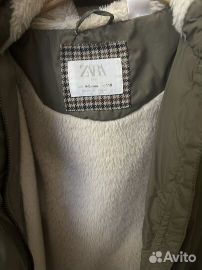 Куртка zara для девочки 110
