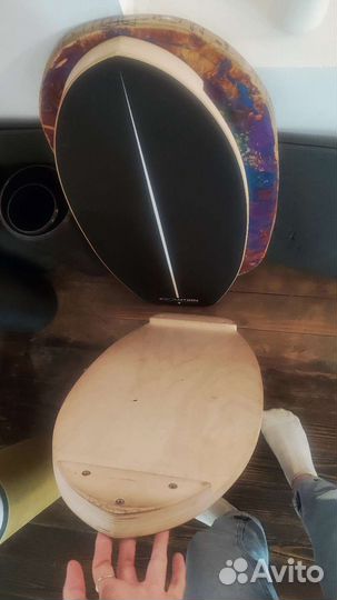 Баланс борд evolutionone black serf + 2 ролика