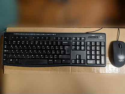 Logitech Клавиатура K200 + Мышь M90