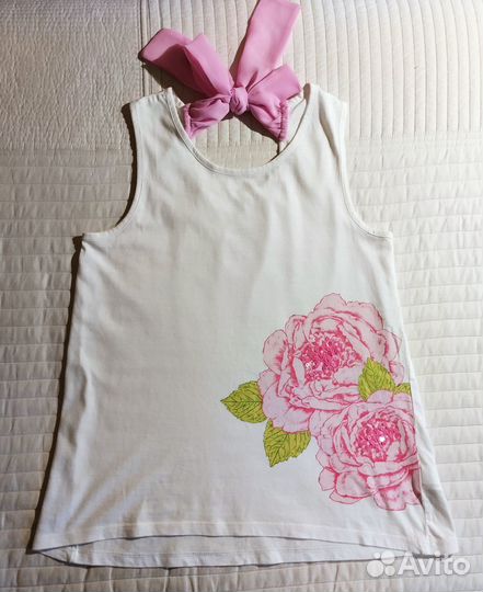 Летний комплект (бриджи + топ), на 10-11 лет