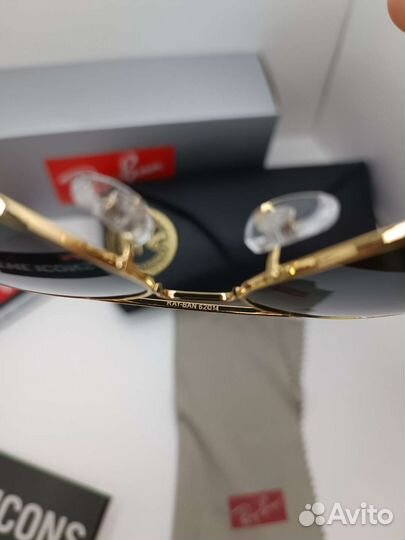 Очки ray ban aviator 3025 зеленый